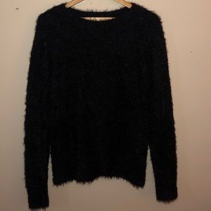 Black Fuzzy Sweater